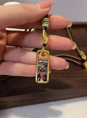 唐卡长方牌简约项链绳diy配件手工编织手绳项链文玩佛珠时尚配饰