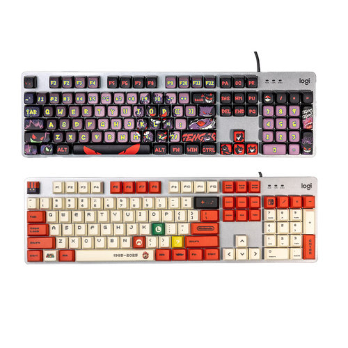 罗技K845有线机械键盘 电脑电竞办公游戏动漫马里奥客制化PBT键帽 - 图3