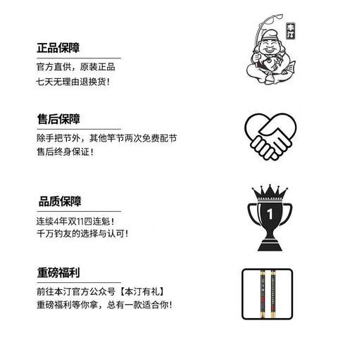 本汀金迦潘求败引领超轻硬黑坑19调5H28调手竿大物竿鲫鲤草鱼鲢鳙 - 图3