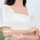 Sweet semir puff sleeve dress
