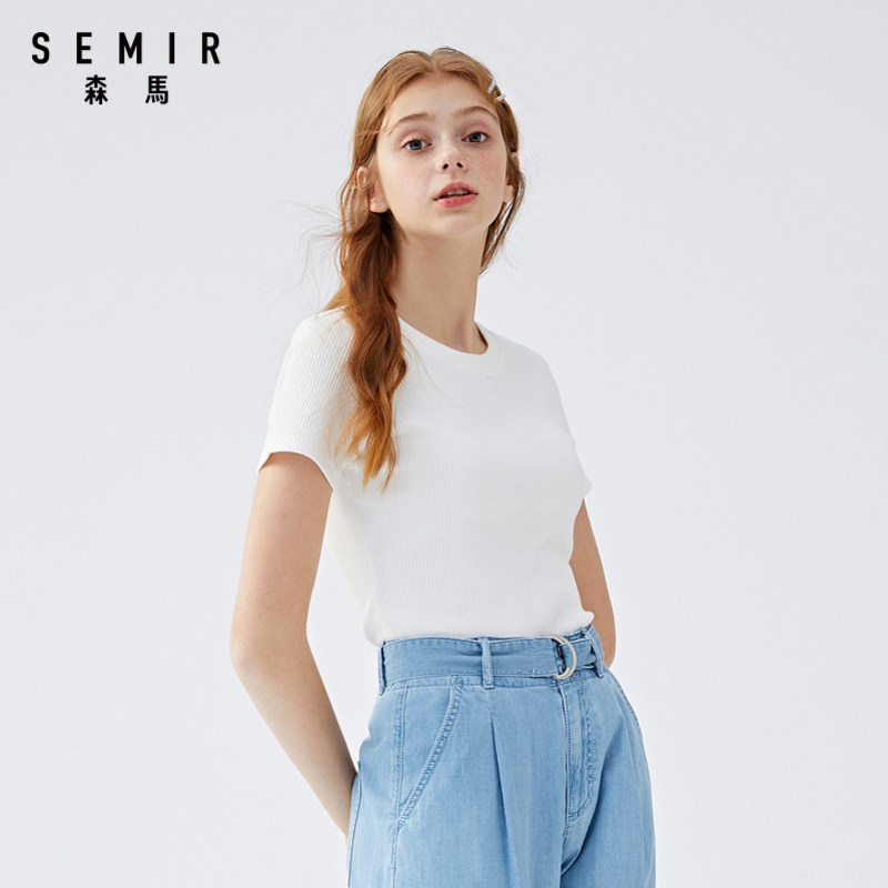 森马短袖t恤女2020夏季新款修身 森马裕伟T恤