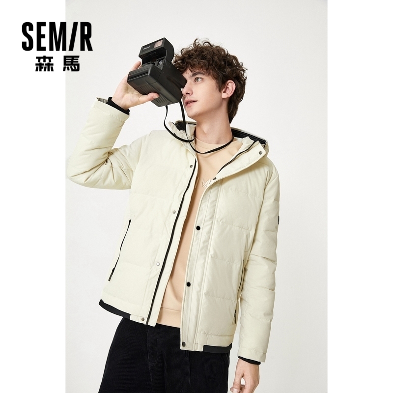 森马男2020冬季新款直筒短款棉服 森马裕伟棉衣