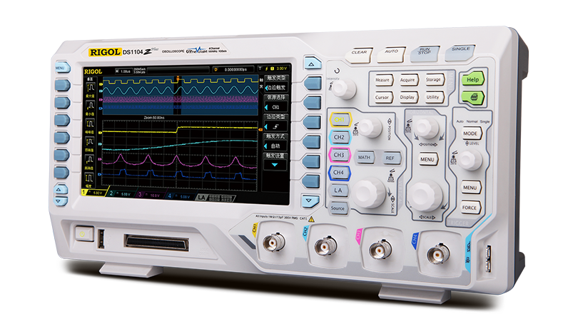 普源DS1104Z plus数字示波器100M带宽四通道+逻分1074荧光RPL1116-图0