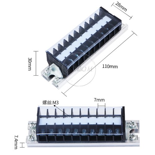 TD-1510 TD(AZ1)15A/10P接线端子排 接线板 接线柱 厂家直销 - 图2