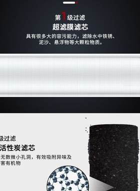 开水器过滤器商用开水机家用净水器活性炭超滤膜二级过滤三级过滤