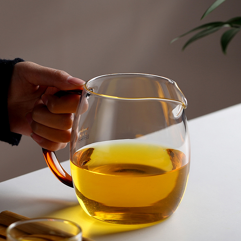 弘龙玻璃公道杯加厚耐高温手工茶具玻璃茶海大号容量倒茶杯分茶器 - 图2