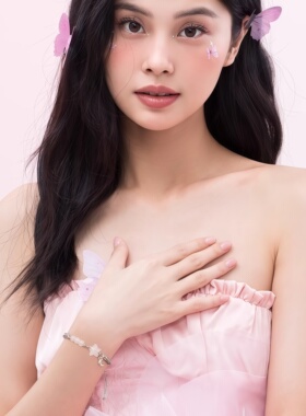 中式星星编织百搭手链灰色小众简约闺蜜调节手绳情侣礼物送女朋友