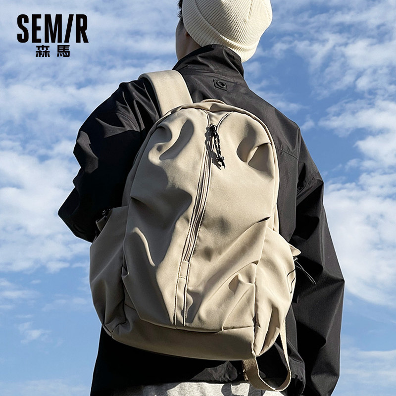 森马男士大容量休闲高中女旅行包 森马妙步双肩背包