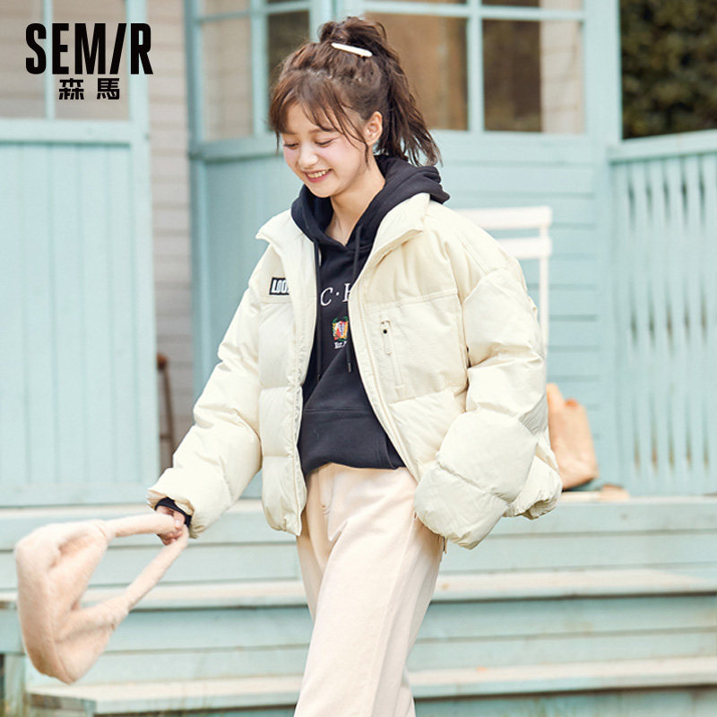 森马2020冬季新款工装中长款羽绒服 森马妙步羽绒服