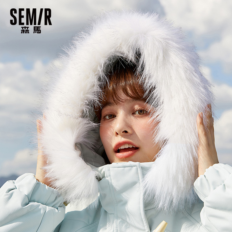 森马2021年新款冬季鸭绒宽松羽绒服 森马妙步羽绒服