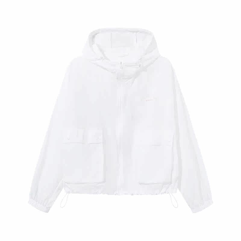 森马防晒衣女士短款连帽2023夹克 森马妙步短外套