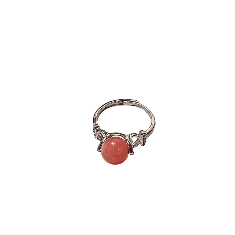 Natural rhodolite ring 925 sterling silver ring live