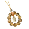 Natural Citrine Pixiu Cell Phone Chain Twist Ring