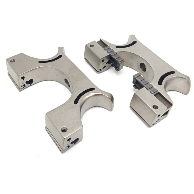 不锈钢98K追龙弓头25毫米30大撑头弓头扁皮快压免绑弓牙弓头弹弓