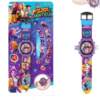 Cross-border new product kpop witch hunter group projection watch 24 patterns children's electronic luminous watch toy gift