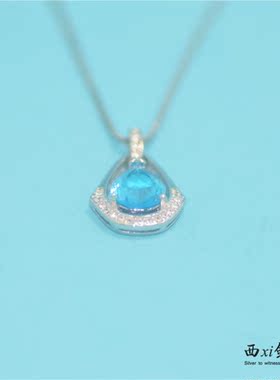 s925日韩风脖子颈带短款银项链