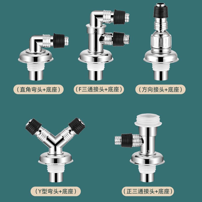 阳台洗衣机地漏专用三通下水管通用防臭防溢水神器卫生间厨房接头