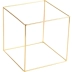 Kim loại Vàng Electroplated Cube Đa giác Kệ Hiển thị Đứng Trang sức Trang sức Khung đứng - Kính