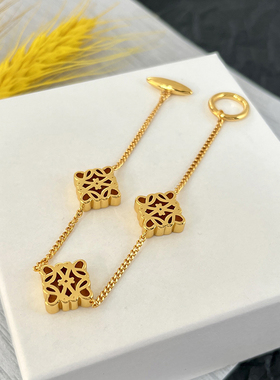 罗家手链艺术字体L字母OT扣手饰