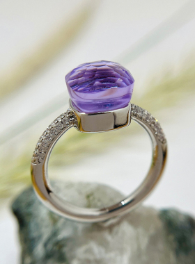 宝曼同款戒指水晶石戒指