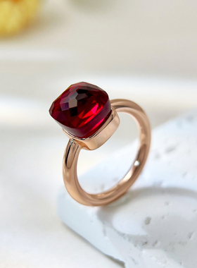 时尚优雅众星同款水晶戒指食指戒