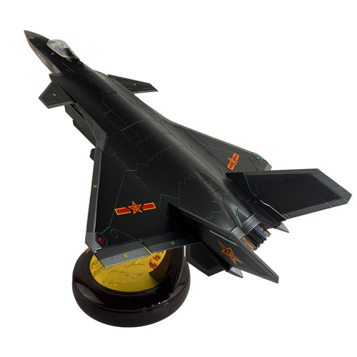 1:48 歼20隐形战斗机 J20飞机模型军事合金成品仿真摆件收藏 - 图3