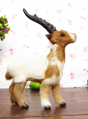 仿真藏羚羊儿童软装拍摄道具摆件