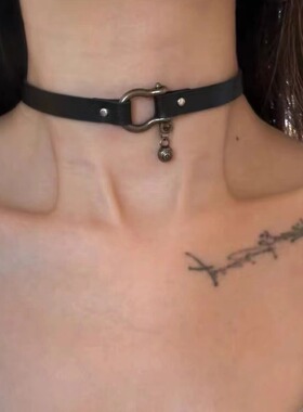 马蹄扣皮革甜酷辣妹高级感项圈