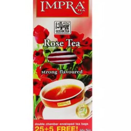 IMPRA英伯伦玫瑰味调味茶袋泡茶锡兰茶袋泡小包茶叶  2盒起拍包邮 - 图0