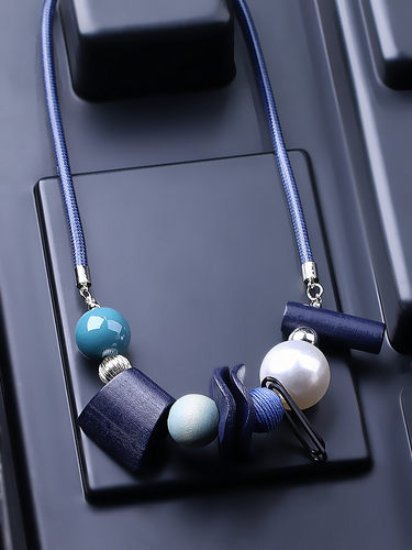 夸张装饰项链2026年新款女配饰时尚款民族风毛衣项链饰品衣服挂件 - 图1