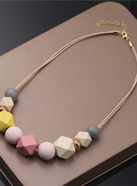 彩色百搭气质韩版时尚项链
