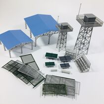 1:64 87 Scene model Accessories Fence Ping Pong Table Water Tower Watch Bench Bench