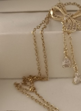 OGLoc钛钢蝴蝶结立体项链