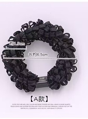 韩版加粗高弹力橡皮筋发圈玉米花发绳发带扎头发马尾发圈头饰头绳
