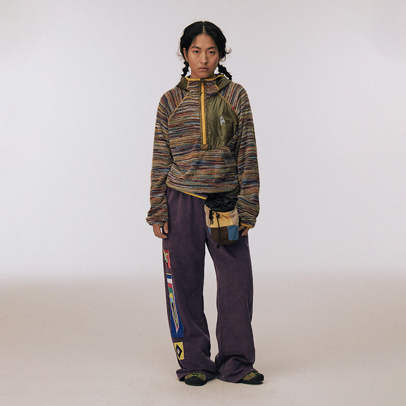 CONP 25AW 手工钉珠旗帜微喇叭卫裤,淘宝优惠券,粉丝福利购,淘宝优惠卷