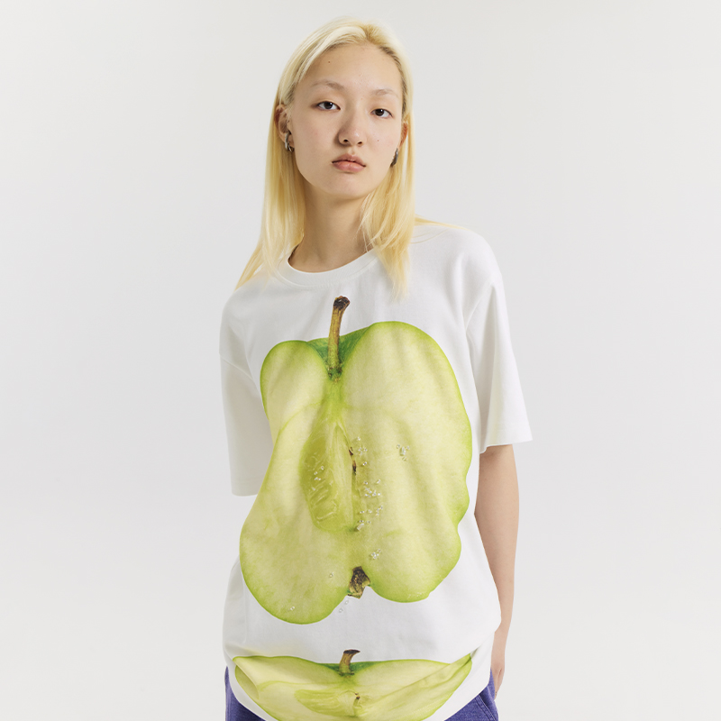 CONP 23SS Green Apple T-Shirt 新鲜青苹果T恤 - 图0