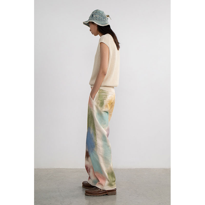 CONP 21SS Painting Trousers 手绘刷漆长裤 - 图0