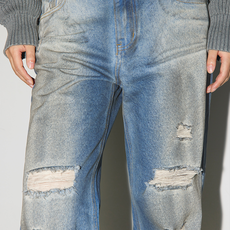 CONP 23AW Stained Jeans“遗失的ID CARD”污渍牛仔裤