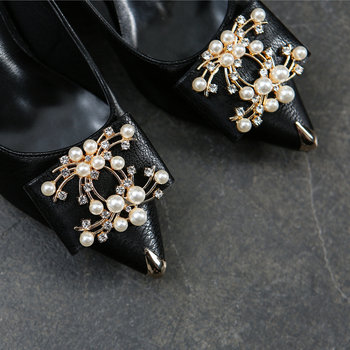 Spring and autumn new pointed toe stiletto high heels small size 30 31 32 rhinestone widened large size single shoes for women 41-43