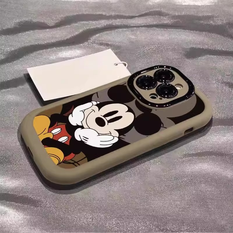 托脸米奇适用苹果17promax手机壳新款彩绘iphone16pro卡通可爱15PM小众创意14硅胶全包13防摔保护套17pro软 - 图1