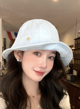 韩国牛仔渔夫帽女大檐防晒遮阳