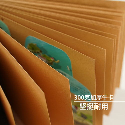 简约复古手工diy自制相册加厚空白牛皮纸剪贴本绘本影集纪念册a3 - 图0
