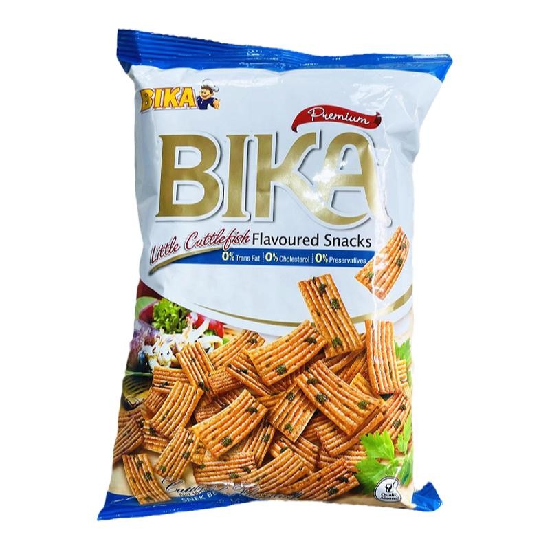 BIKA菜味鱿鱼虾蟹鱼仔海鲜脆片马来西亚进口休闲膨化食品零食礼包 - 图3