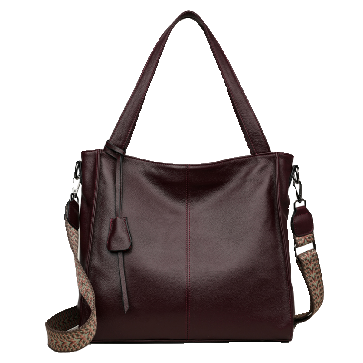 真皮包包女2025新款水桶包大容量包包通勤包时尚宽肩带单肩斜挎包,淘宝优惠券,粉丝福利购,淘宝优惠卷