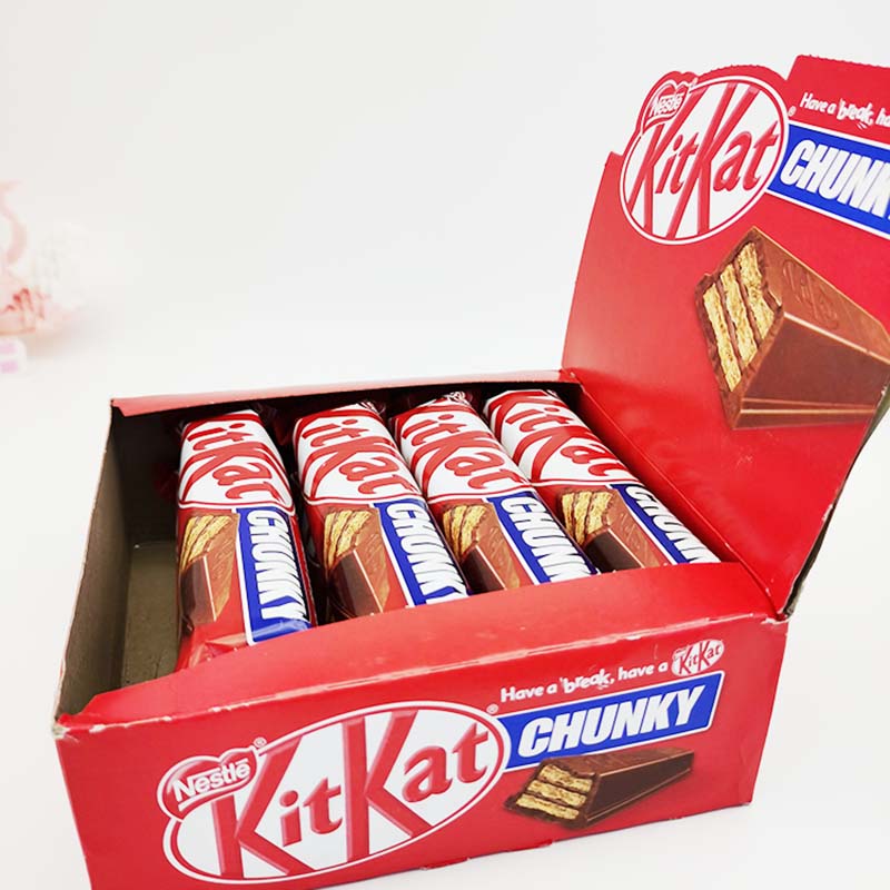 现货10个包邮Nestle KitKat Chunky Chocolate Bars 38g*12pcs-图0