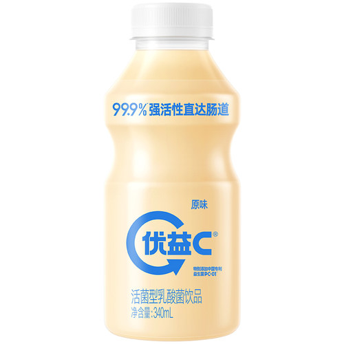 蒙牛优益C原味百香果可选乳酸菌酸奶冷藏发货整箱低温 - 图0