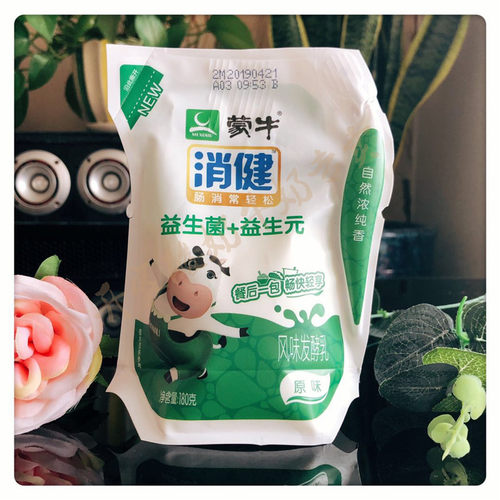 蒙牛酸奶消健益生菌+益生元浓缩酸奶风味发酵乳180g*12袋 - 图1