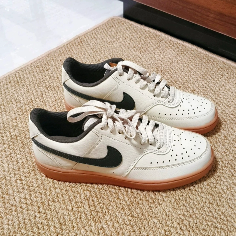 耐克Nike Court Vision复古缓震抓地深棕色/白色HV8139-700,淘宝优惠券,粉丝福利购,淘宝优惠卷