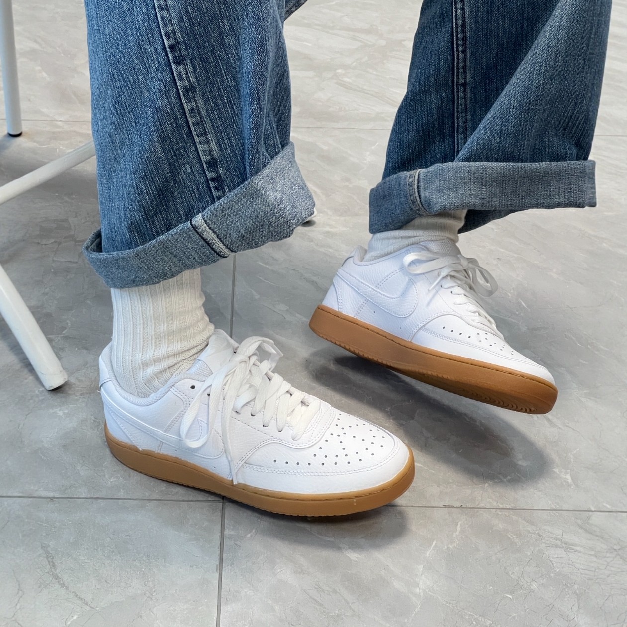 耐克Nike Court Vision复古缓震抓地深棕色/白色HV8139-700,淘宝优惠券,粉丝福利购,淘宝优惠卷