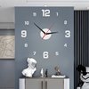 No punching light luxury silent wall clock wall decoration home wall clock high-end living room bedroom clock wall sticker clock